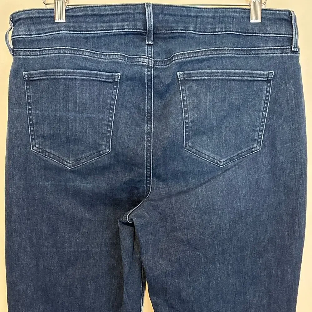 NYDJ Marilyn Straight Leg Jeans Lift Tuck Technology Blue Denim Stretch Sz 14